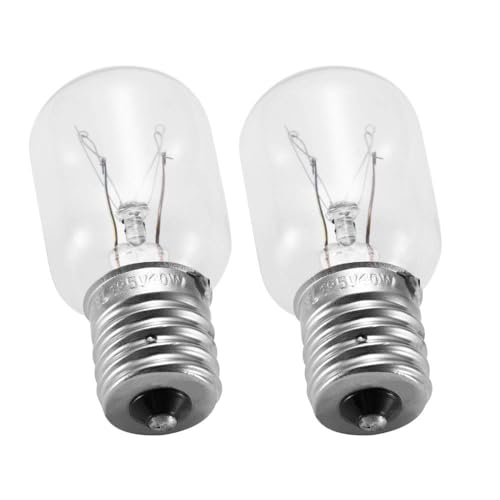 UP2WIN 2-Pack 125V 40W E17 Dimmable Microwave Light Bulb 8206232A Replacement for Whirlpool Maytag GE Amana