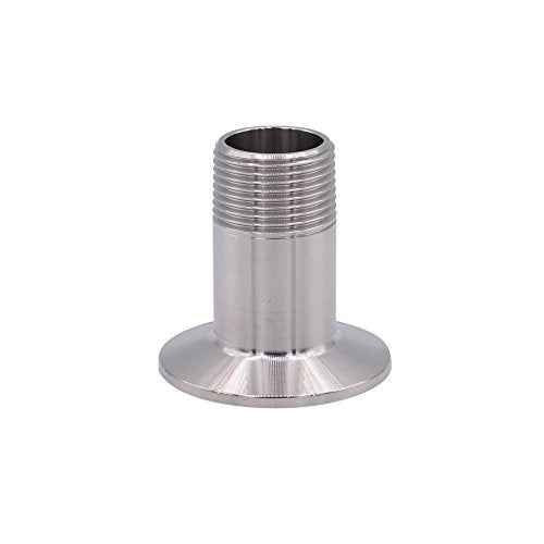 DERNORD Sanitary Male Threaded Pipe Fitting to TRI CLAMP (OD 50.5mm Ferrule) (Pipe Size: 1/2" NPT)