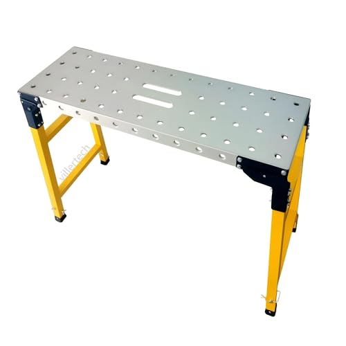 Villertech 35.5" Wide Foldable Height-Adjustable Scaffolding Work Platform
