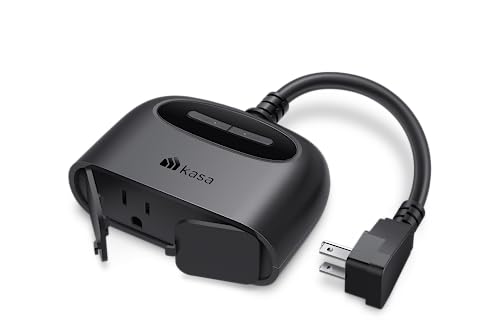 Kasa Smart Outdoor 2-Socket Wi-Fi Smart Plug - Weatherproof, App & Voice Control