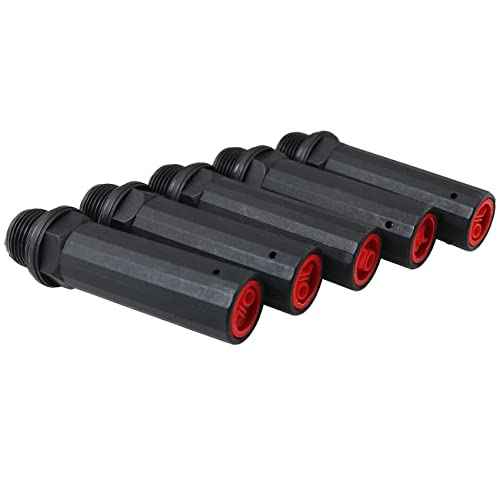 Air Compressor Breathing Valve FMHXG 5PCS 15.5mm / 0.6Inch Black Plastic Air Compressor Breather Rod, Engineering Breathing Nozzle Valve Vent Cap, Air Compressor Pump Accessories