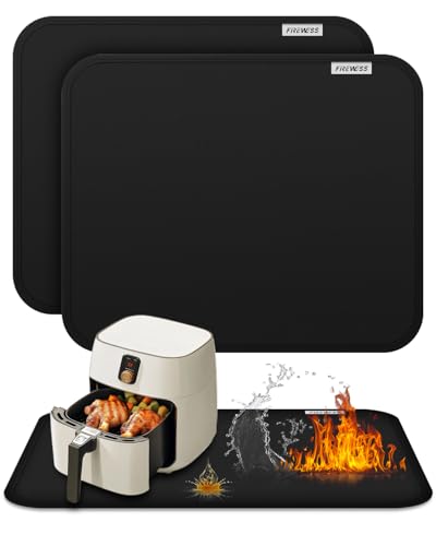 Heat Resistant Countertop Mats for Air Fryer 18 x 15 in, 2 Pack - FIREWESS