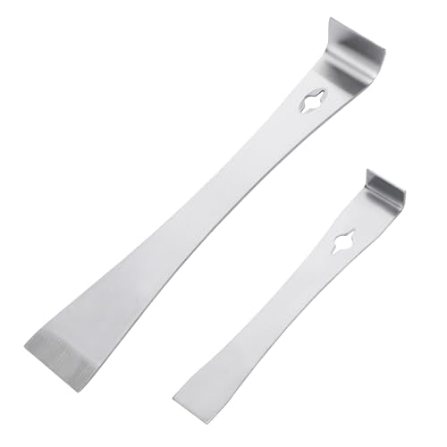 2 PCS Stainless Steel Pry Bar Scraper, Hive Tool Beekeeping,Steel Beekeeper Scraper,Pry Tool Mini Pry Bar Tool Crow Bar Flat Bar, Mini Crowbar Small Crowbar Trim Pry Bar, Metal Pry Bar,Bee Hive Tool