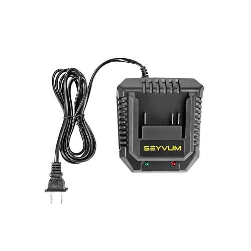 SEYVUM 2.0A Fast Charger Power Tools Lithium?Ion Battery Charger Replacement Charger for LB-8189 and LB-8190 Leaf Blower