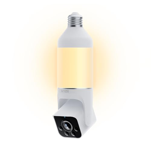 WYZE Bulb Cam 2K HD Smart Security Camera with E26 Socket - 1 Pack