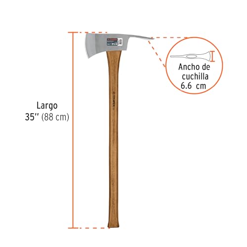TRUPER PU-3-1/2M 3 1/2 lb Pulaski Axe, 35" Hickory Handle