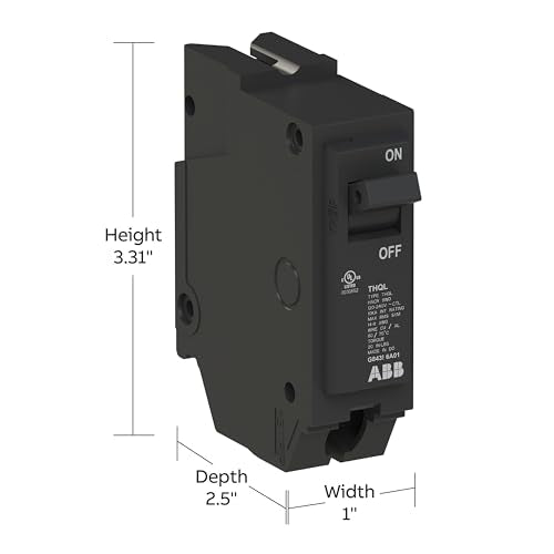 ABB Q-Line 20A Single Pole Circuit Breaker - Thermal Magnetic Safety Device