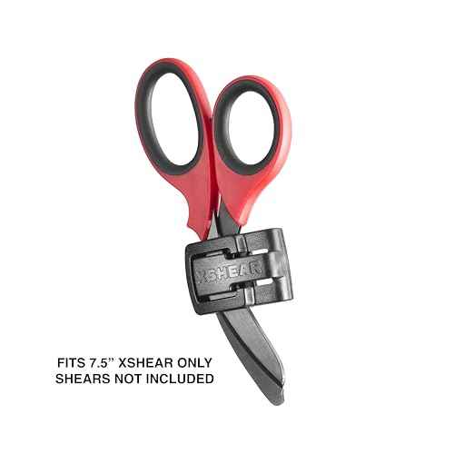 XShear Micro Holster for 7.5" Original XShear Trauma Shears. Secure attahment to Radio Strap, Belt, molle and More.