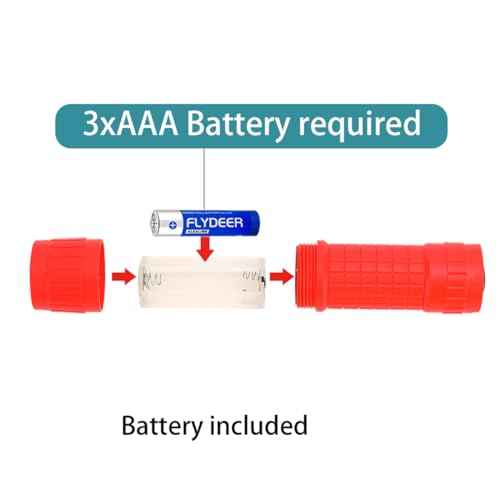 KunHe 5 Pack Plastic Small Mini LED Flashlight COB Flashlights for Kids 100 Lumen with Batteries High CRI for Bright Flash Light Christmas Gifts Stocking Stuffers