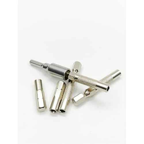 1/4 to 4mm Bit Adapter, 6pcs Set, 45mm & 25mm Length, Magnetic, Hex Shank, For 4mm & 6.35mm Bits