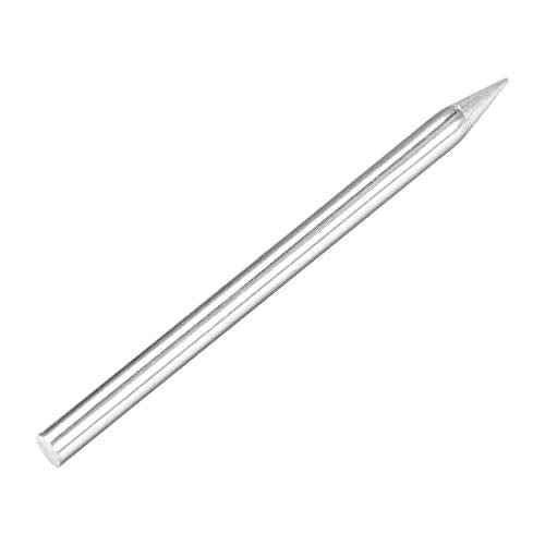 uxcell 3.4x67mm Lead-free Soldering Iron Tip Replacement Solder Conical Tip Welding Equipment for Soldering Silver 30W 2pcs