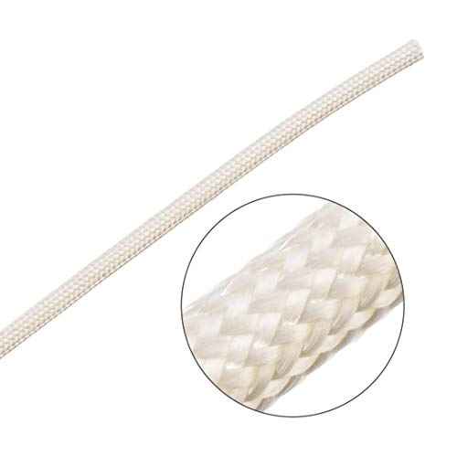 uxcell Insulation Braid Sleeving, 16.4Ft-2mm High TEMP Fiberglass Sleeve White