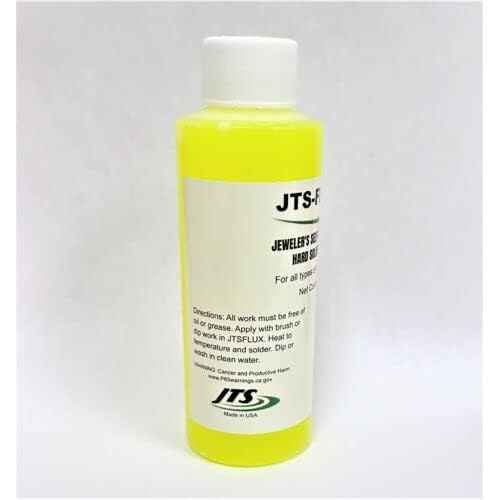 JTS-FLUX Self Pickling Flux for Precious Metals Gold Silver Jewelry and Hard Soldering 4oz / A soldering flux for use with Silver solder, Gold, Platinum or other metals with high melting points - USA