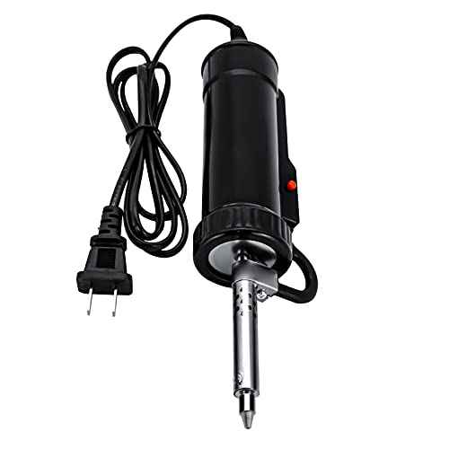 HighTop Automatic Desoldering Pump Vacuum Solder Sucker Tool Portable AC110V 30W Electric Desoldering Gun Repair Solder Removal Tool Solder Sucker Iron Tin for DIY with 3 Soldering Suction Tips