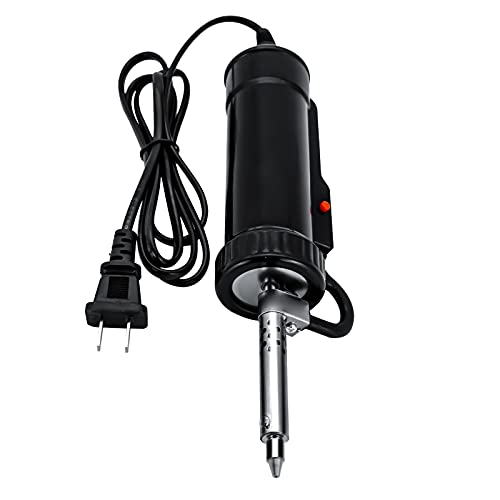 HighTop Automatic Desoldering Pump Vacuum Solder Sucker Tool Portable AC110V 30W Electric Desoldering Gun Repair Solder Removal Tool Solder Sucker Iron Tin for DIY with 3 Soldering Suction Tips
