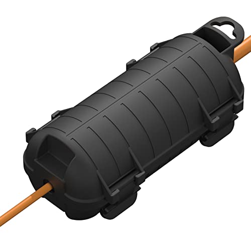 Outdoor Waterproof Extension Cord Cover IP54 Water-Resistant Plug Protector Black 1 Pack