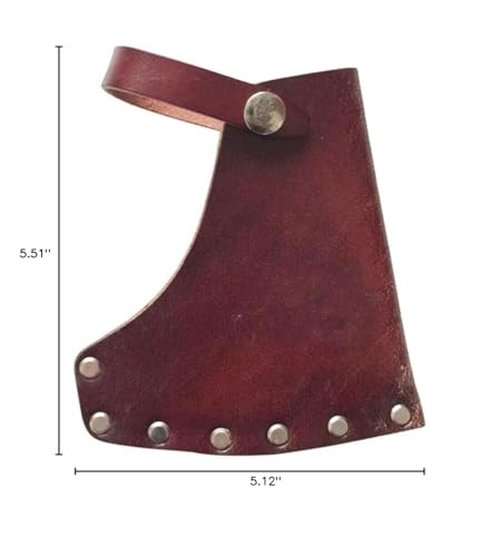1PC Portable Leather Holder Lanyard Blade Sheath Head Cover For Axe Hatchet