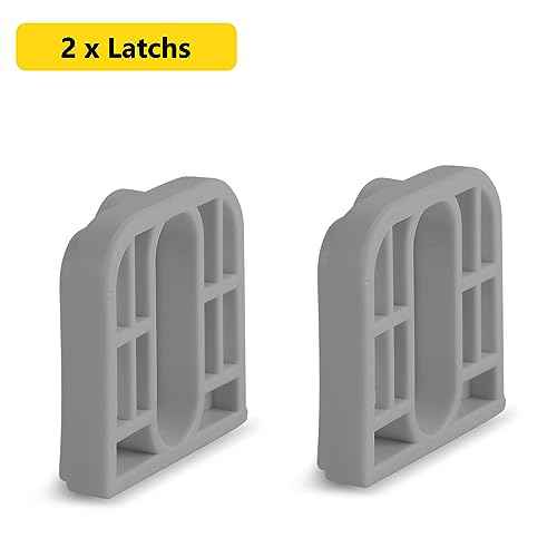 Retractable Baby Gate Replacement Parts, 55" W x 33" H Likzest Retractable Baby Gate Extensions (Including 2 x Latches + 2 x Brackets + 1 Set of Screws) for Retractable Gate (Grey)