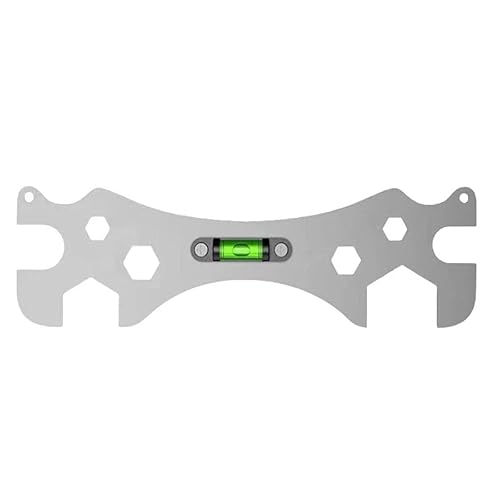 Faucet Wrench Shower Spanner 9mm 12mm 14mm 17mm 23mm 30mm Screw Nut Openings with Level for Shower Repair Bathroom Hose Pipe Plumbing Removal Basin Tap Drain Sink Tool