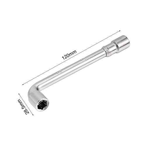 uxcell 10mm Metric L Shaped Angled Open Hex 6 point Socket Wrench