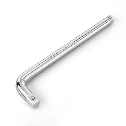 MAXPOWER 1/2" drive Breaker Bar, 10 inch Double-end L Handle Socket Wrench