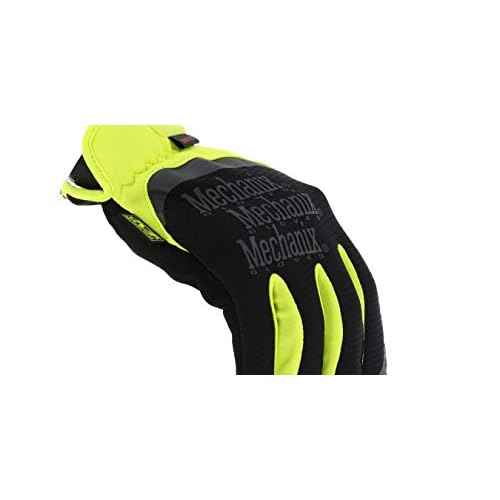 Mechanix Wear: FastFit E5 Work Gloves (Large, Black/Fluorescent Yellow)