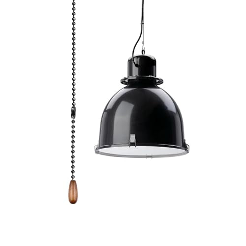 3mm Black Ceiling Fan Pull Chain Extension 120in with 20 Connectors - Dotlite
