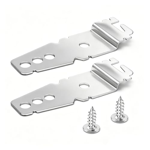 2 Pack 8269145 Dishwasher Mounting Brackets with Screws – Heavy-Duty Under-Counter Support