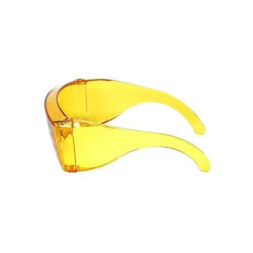 Calabria 3000 Large Square FitOver Safety Glasses with 100% UV Protection Yellow