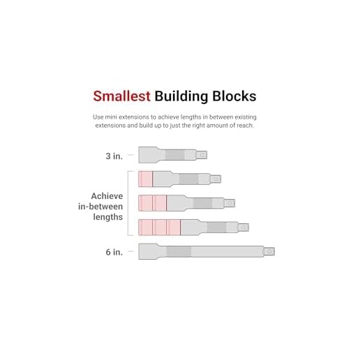 TEKTON 1/2 Inch Drive x 1-1/2 Inch Mini Extension | SHA21101