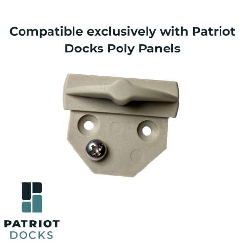 Patriot Docks Poly Deck Lockers 4-Pack - Secure Poly Panel Fasteners