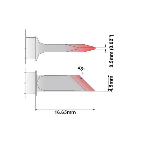 Thermaltronics S80DS045 Knife 4.50mm (0.177in) interchangeable for Metcal SSC-861A