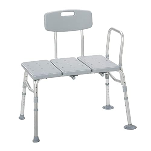 Drive Medical Height Adjustable Tub Transfer Bench for Safe Bathing