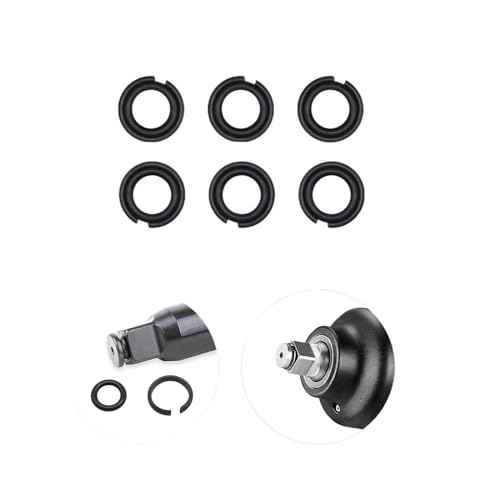 (4+4 Sets) 3/8¡± and 1/2" Impact Retaining Ring Clip with O-Ring for Electric/Pneumatic Type Impact Wrench, Retainer Ring Anvil Install Tool Included