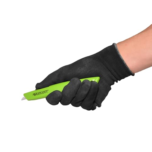 Westcott 17519 Full-Size Ceramic Blade Box Cutter, Retractable Utility Knife
