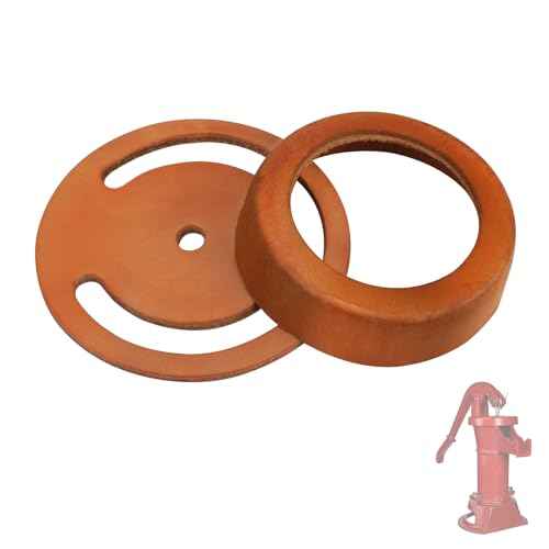 Pitcher Pump Well Kit with No.2 Pitcher Pump Replacement Parts - Includes Lower Valve Leathers and Leather Cups for Hand Well Pump - Pitcher Pump Parts for Repair and Maintenance.