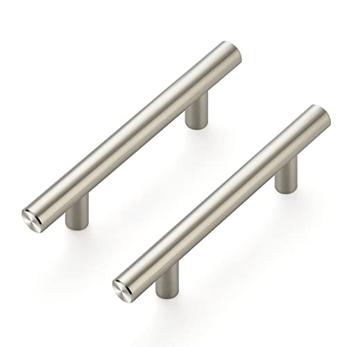 Satin Nickel Cabinet Handles 5-inch Length, 3-inch Hole Center, 30 Pack - Ravinte