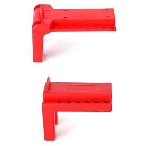 QWORK Ball Valve Lockout, 1/2" - 2-1/2" Diameter, Red