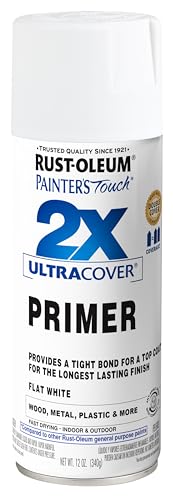 Rust-Oleum Painter's Touch 2X Ultra Cover White Spray Primer 12oz - Flat Finish