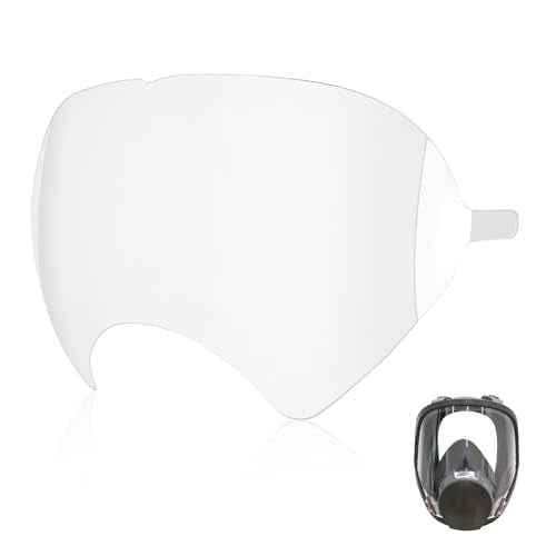 20 Pack Face Shield Cover, Peel Off Lens Cover Compatible with 3M Full Face Respirator Mask 6885, 6900, 6800, 6700, 6000 Series, Protective Cover for 6800 Respirator Parts