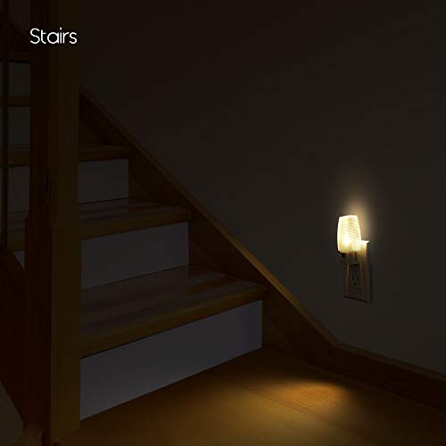 Emotionlite 4 Pack Plug-in Night Lights with Dusk to Dawn Sensor, Warm White