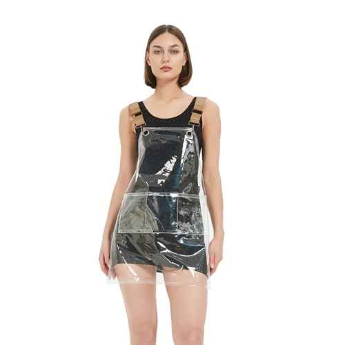 Hair Stylis Apron for Salon Barber Cross-back Hairdresser Waterproof Work Apron With 3 Pockets (22.8¡± W 25.5¡± L)