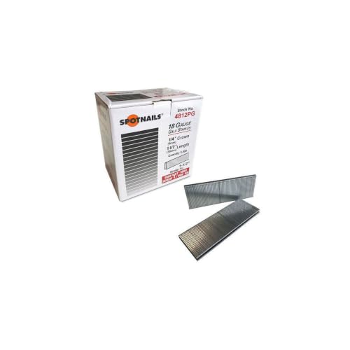 Spot Nails 4812PG Galvanized 18-Gauge Narrow Crown Staples 1-1/2-Inch Leg, 5000-Pack