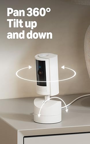 Ring Indoor Pan-Tilt Security Camera - 1 White Device 2024 Model