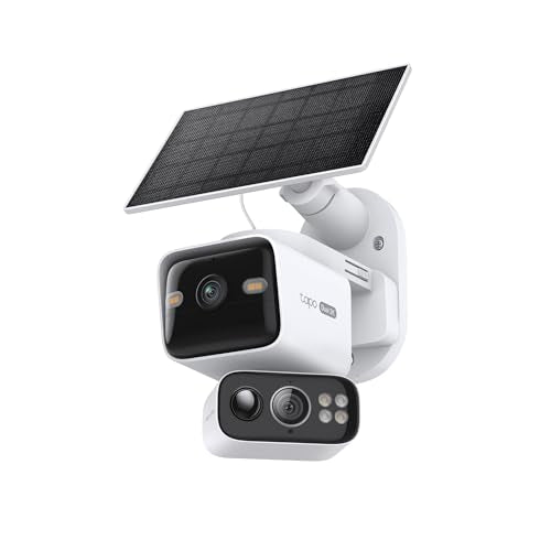 Tapo 2K Dual-Lens Pan/Tilt Security Camera Kit with Solar Power
