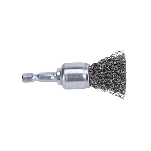 Century Drill & Tool 76203 Coarse Crimped Wire End Brush, 3/4" ? Removes Rust, Paint, Weld Spatter, Ideal for Recessed Areas, Pipes, and Spot Cleaning