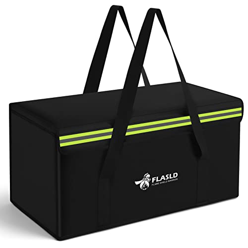FLASLD 24x12x12” Fireproof Waterproof Document Bag - Fire Safe for Cash & Valuables