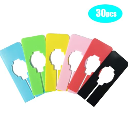 30 Pcs Clothing Size Dividers for Closet Organization - Reusable Plastic Rack Labels