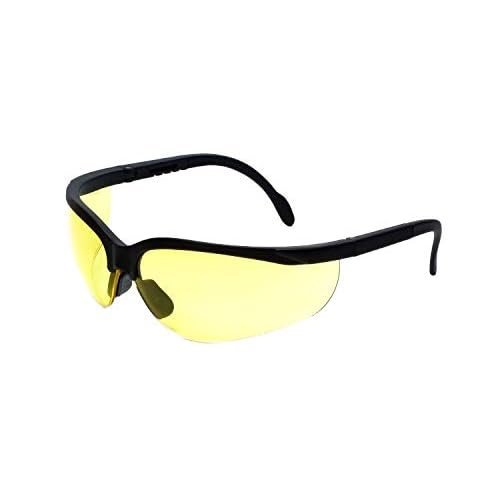 UV Protection Adjustable Safety Glasses with Yellow Tint, 7821