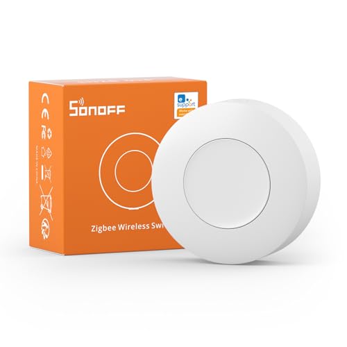 SONOFF Zigbee Wireless Push Button Switch SNZB-01P - Supports Smart Scenes, 3 Control Modes, Requires Zigbee Hub, 1 Pack